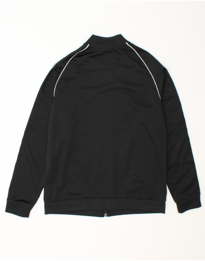 ADIDAS Girls Tracksuit Top Jacket 13-14 Years Black Polyester Vintage Adidas and Second-Hand Adidas from Messina Hembry 