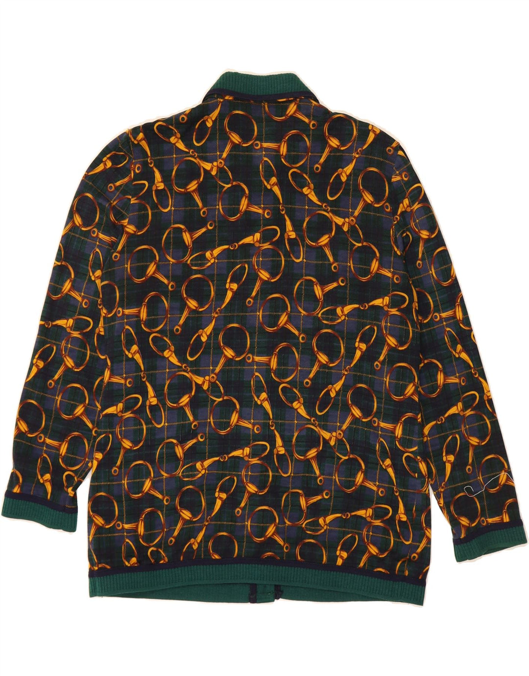 DOMINA Pulover cardigan cu model abstract pentru femei UK 20 2XL Verde
