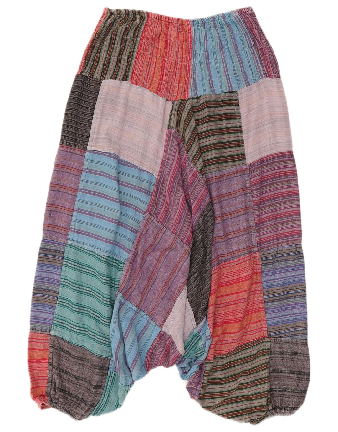 Pantaloni harem pentru femei VINTAGE L30 L22 Patchwork multicolor