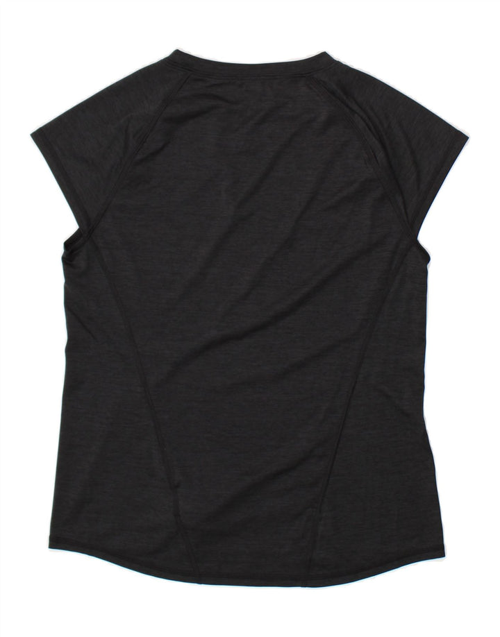 PUMA Womens T-Shirt Top UK 12 Medium Black Polyester Vintage Puma and Second-Hand Puma from Messina Hembry 