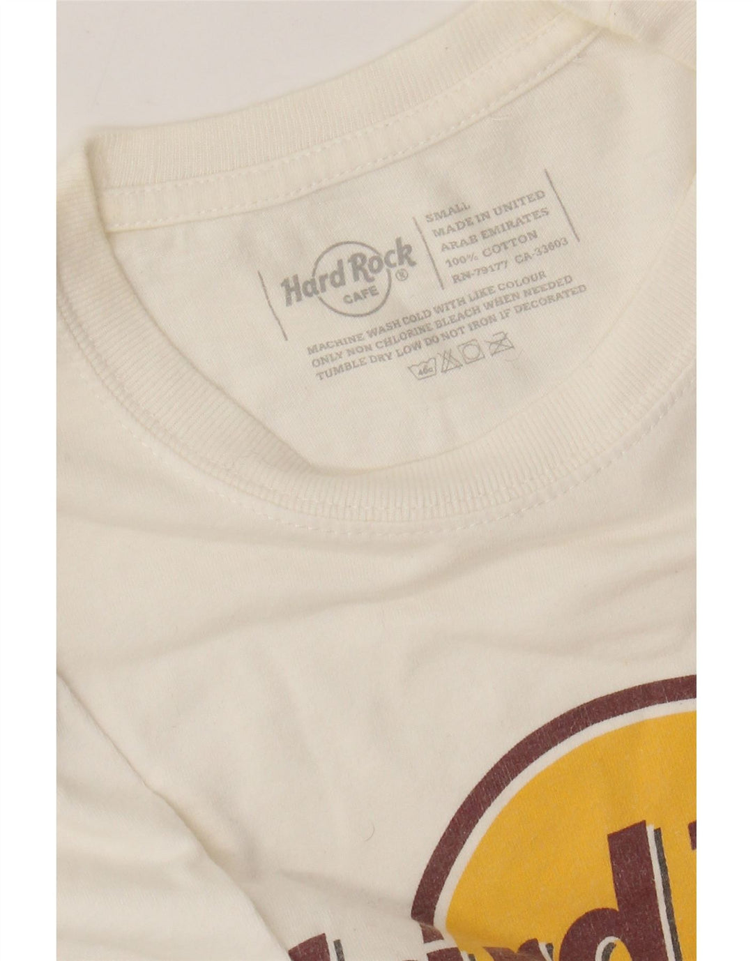 HARD ROCK CAFE Tricou grafic London pentru bărbați Top mic din bumbac alb