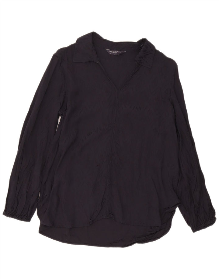 Cămașă pulover pentru femei Marks & Spencer UK 12 Medium Bleumarin Viscoză