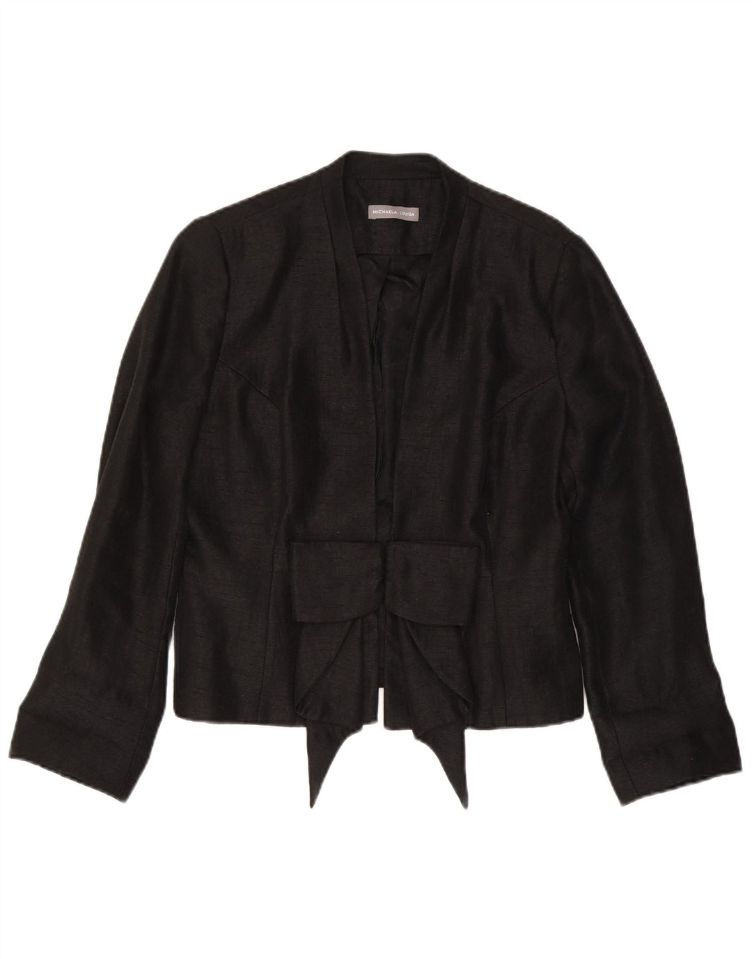 Blazer Vintage pentru femei UK 14 Medium Black Viscose