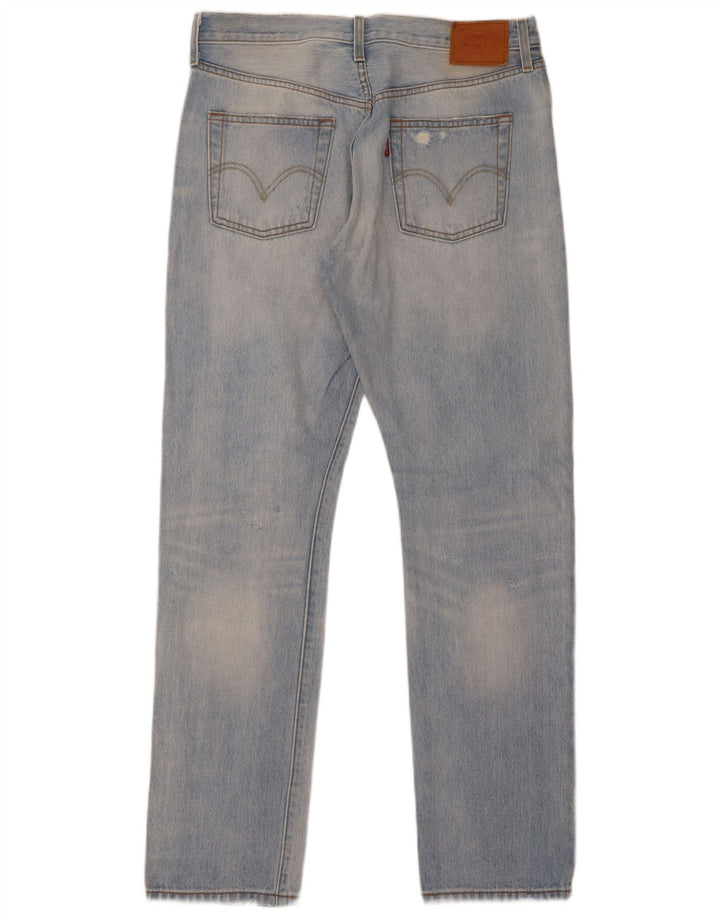 Blugi slim pentru bărbați Levi's Distressed Slim W29 L32 Blue Bumbac