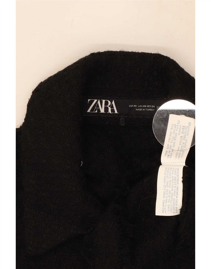 Gilet pentru femei Zara UK 6 XS, negru, poliester