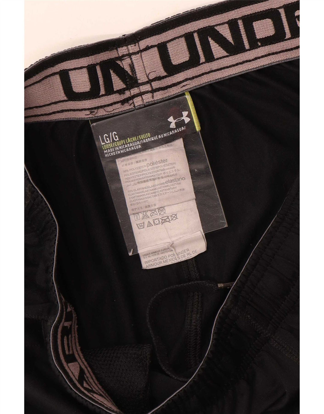 Pantaloni scurți sport Under Armour pentru bărbați, mari, negru, poliester