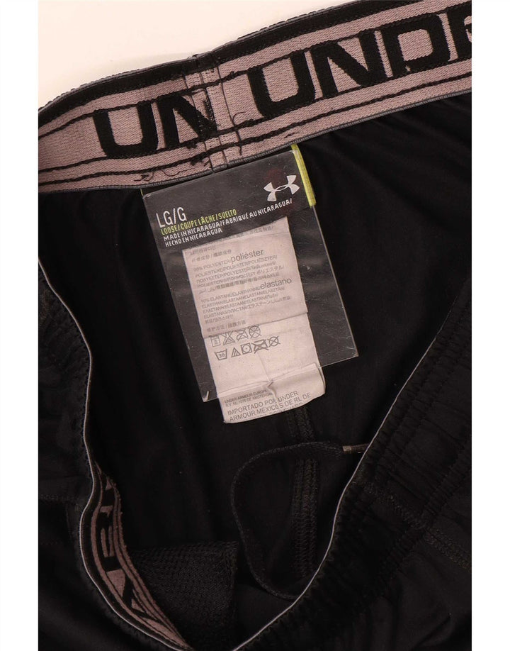 Pantaloni scurți sport Under Armour pentru bărbați, mari, negru, poliester
