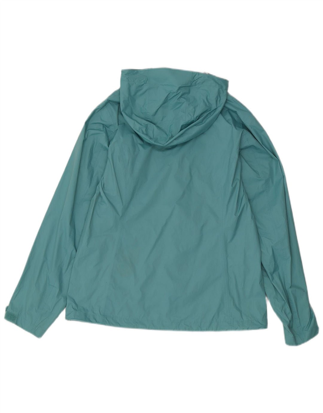 Jachetă de ploaie cu glugă pentru femei Eddie Bauer UK 14, nailon albastru mediu
