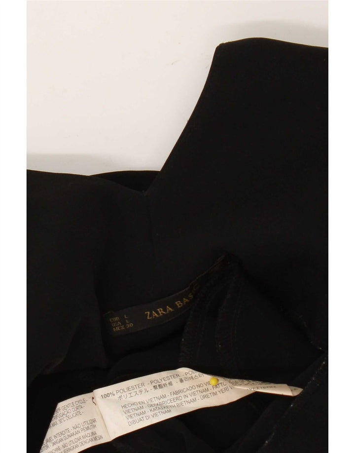 Costum pentru femei Zara fără mâneci UK 14 Poliester negru mare