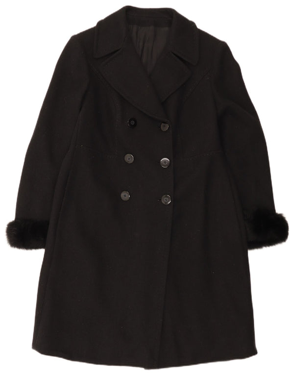 Palton dublu pentru femei Giole UK 14 Medium Black