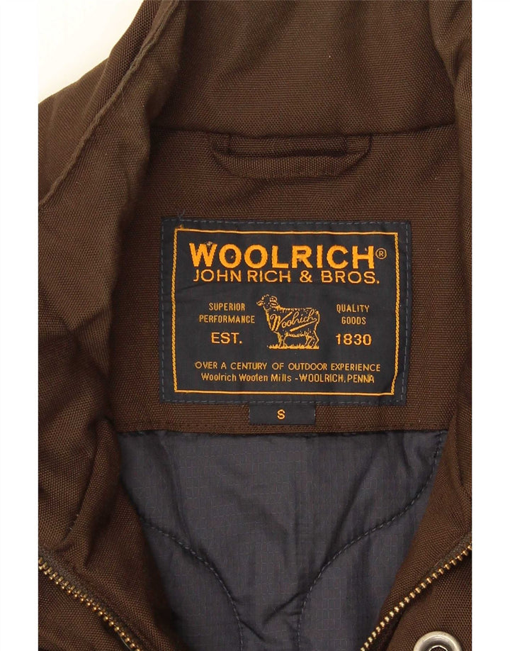 Jachetă de vânt militară Woolrich pentru bărbați UK 36 Nailon mic kaki