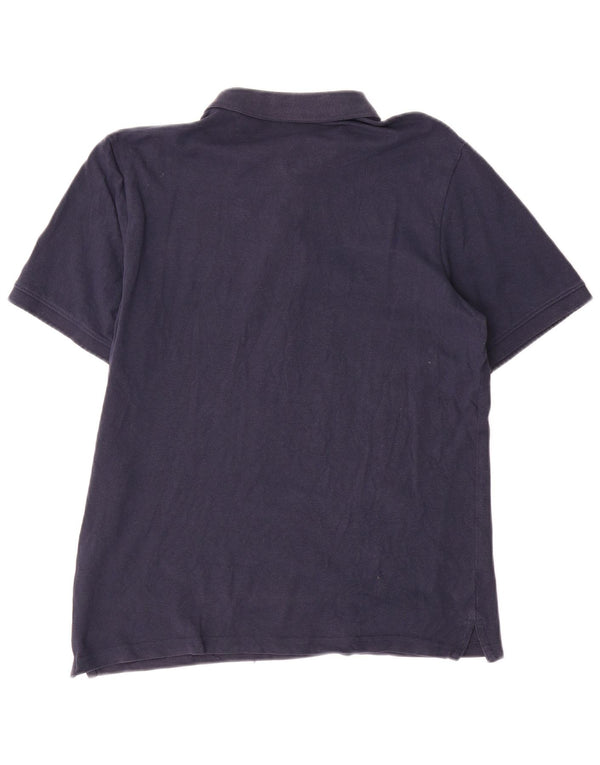 Jack & Jones Mens Polo Shirt Medium Navy Blue Cotton