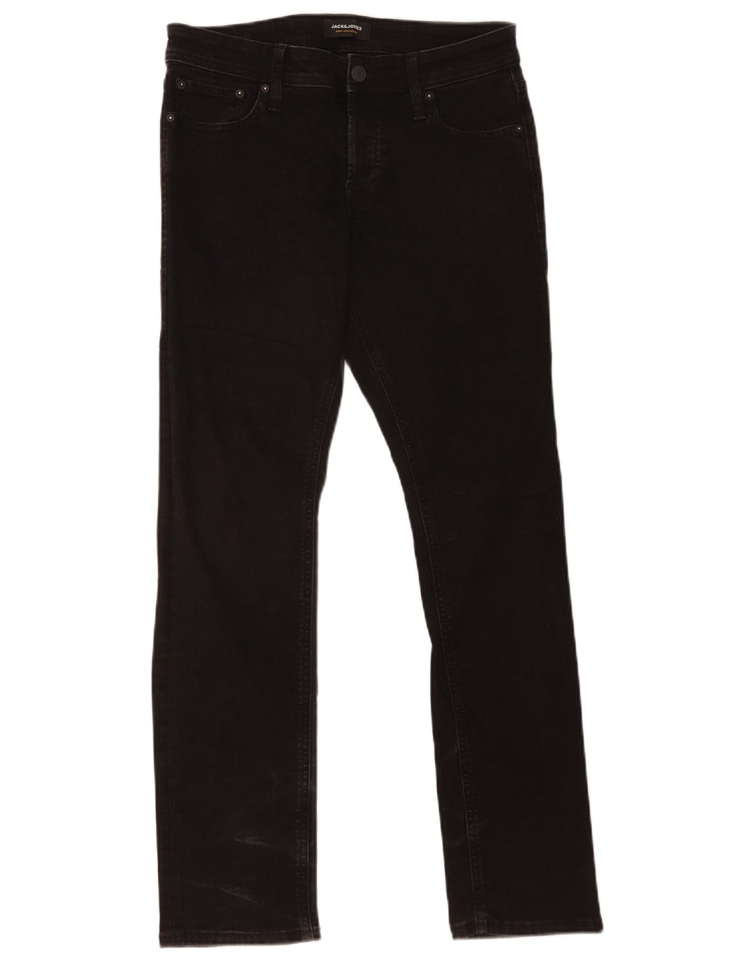 Blugi slim pentru bărbați Jack & Jones W30 L32 bumbac negru