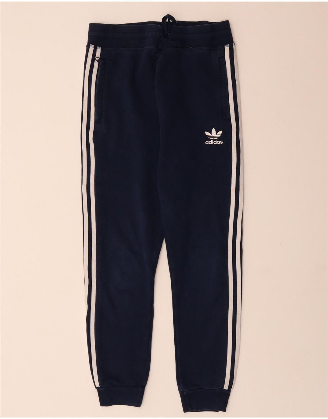 Pantaloni de trening ADIDAS pentru baieti Joggeri 11-12 ani Bumbac bleumarin