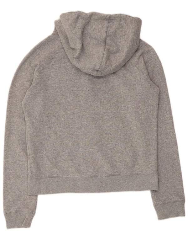 Pulover Nike Graphic Zip pentru femei UK 10 Bumbac gri mic