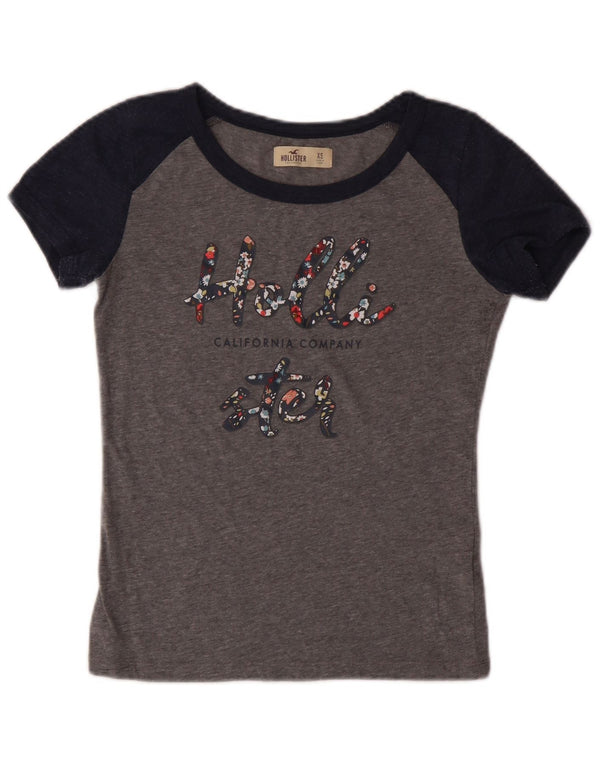 Tricou grafic HOLLISTER pentru femei, UK 6 XS, bumbac color bloc