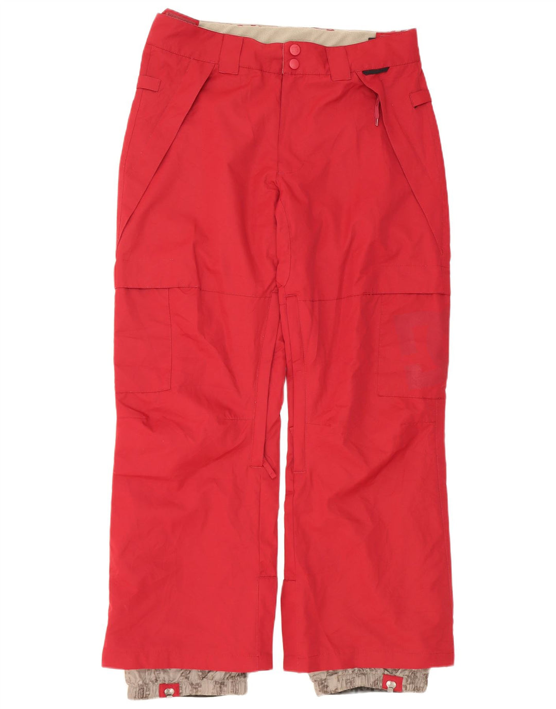 DC Pantaloni de schi pentru bărbați Poliester roșu mediu