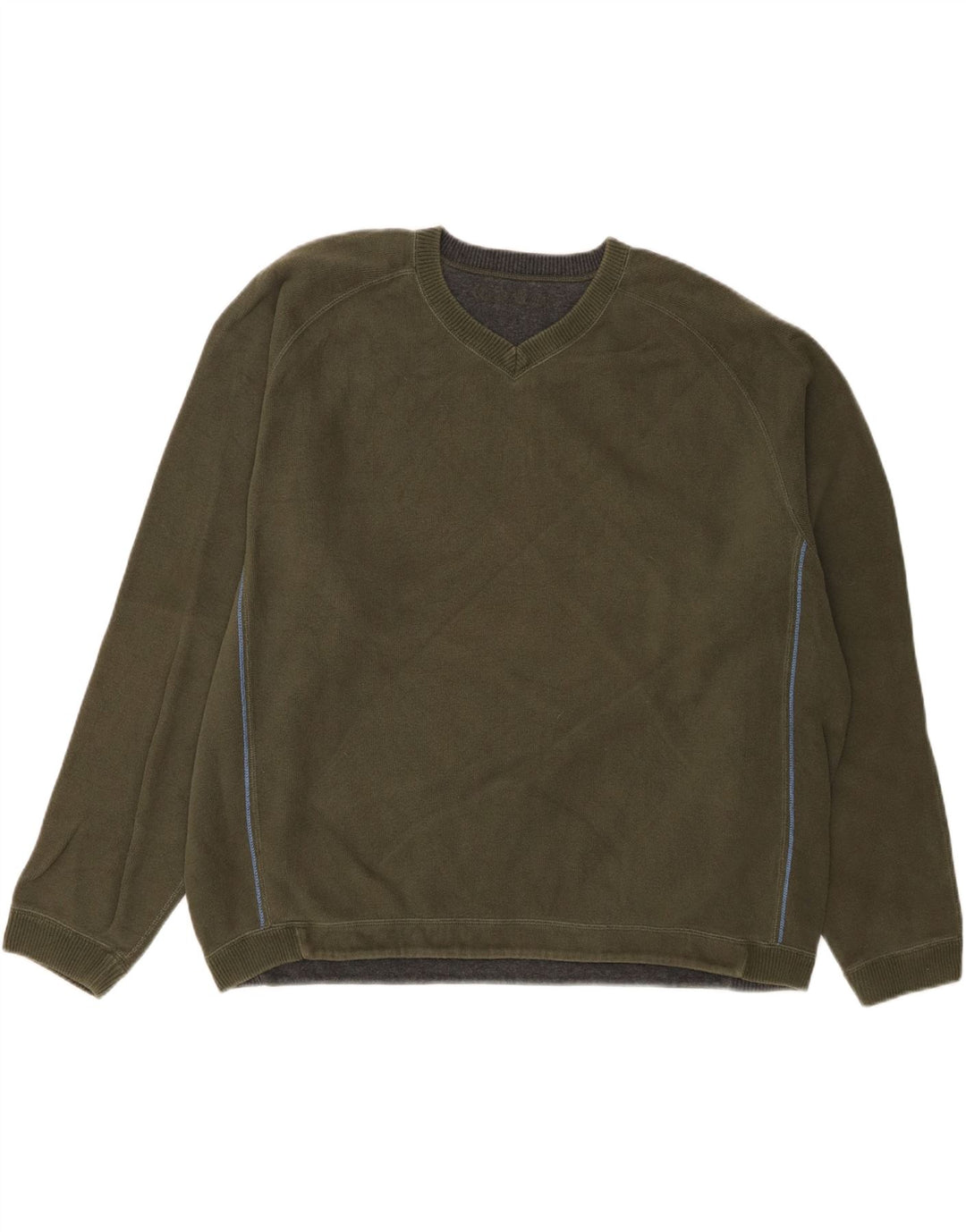 TOMMY BAHAMA Mens V-Neck Jumper Sweater 2XL Khaki Vintage Tommy Bahama and Second-Hand Tommy Bahama from Messina Hembry 