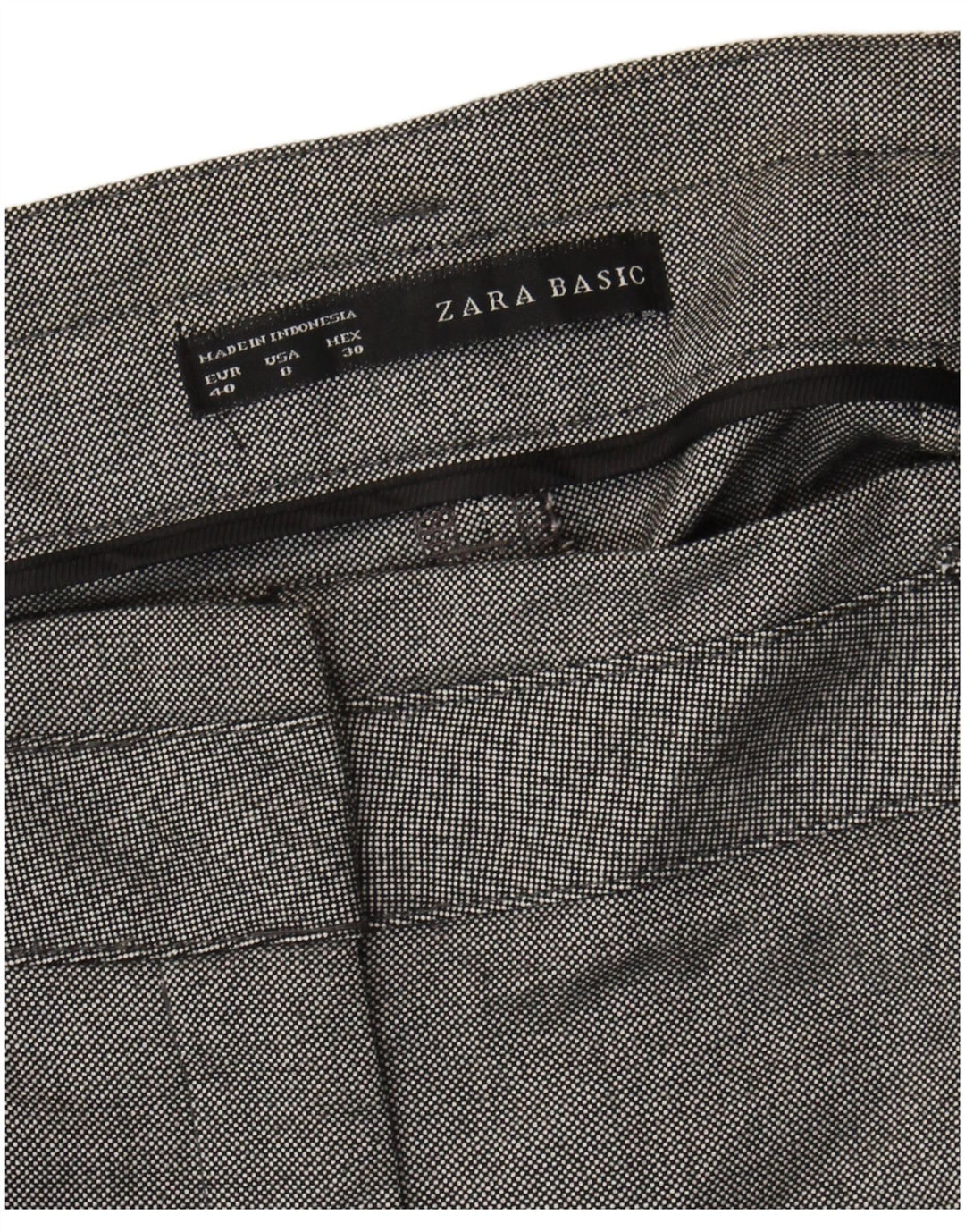 Pantaloni chino slim pentru bărbați Zara EU 40 Mediu L30 L27 Poliamidă gri