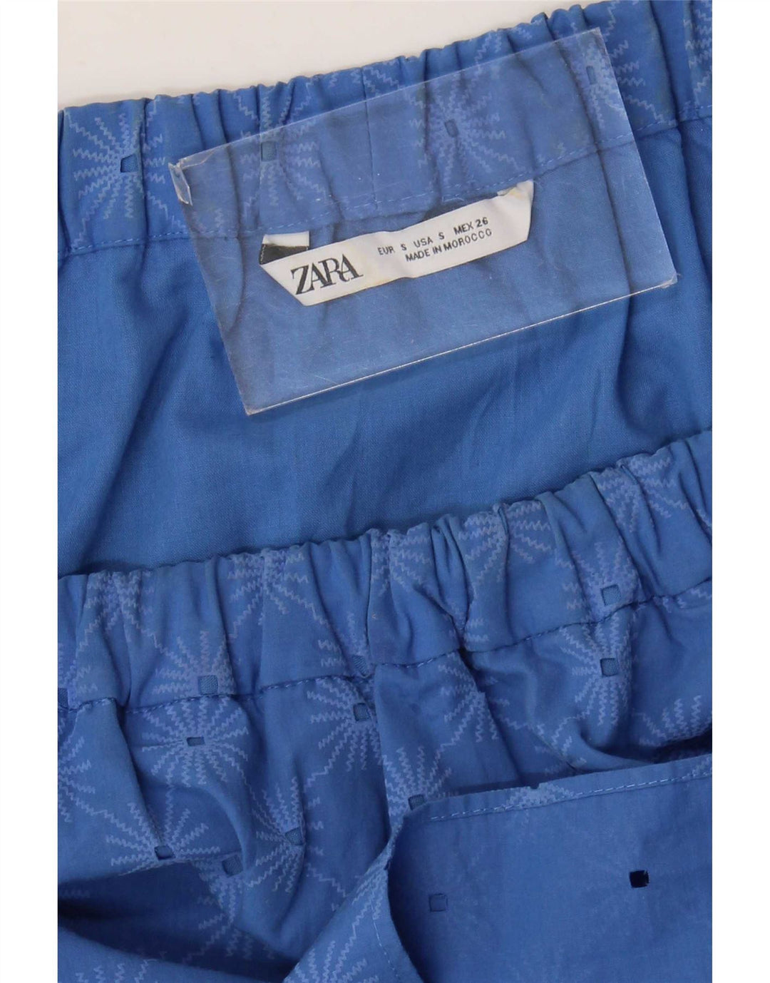 Rochie mini Zara pentru femei cu umăr dezactivat UK 10 Small Blue