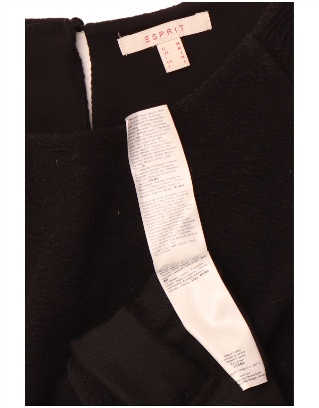 ESPRIT Rochie A-Line pentru femei UK 12 Bumbac mediu negru