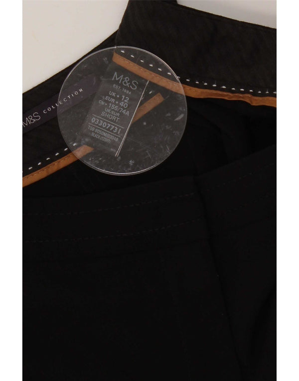 Pantaloni casual subțiri pentru femei Marks & Spencer UK 12 Medium W32 L26 Negru