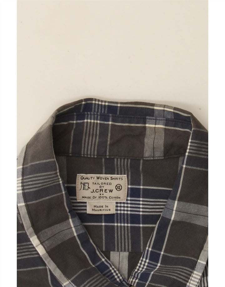 Cămașă pentru bărbați J. CREW XL, bumbac cu carouri gri