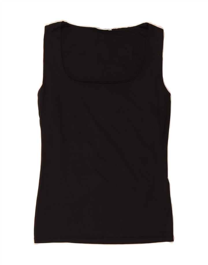ZARA Womens Vest Top UK 12 Medium Black Polyamide Vintage Zara and Second-Hand Zara from Messina Hembry 
