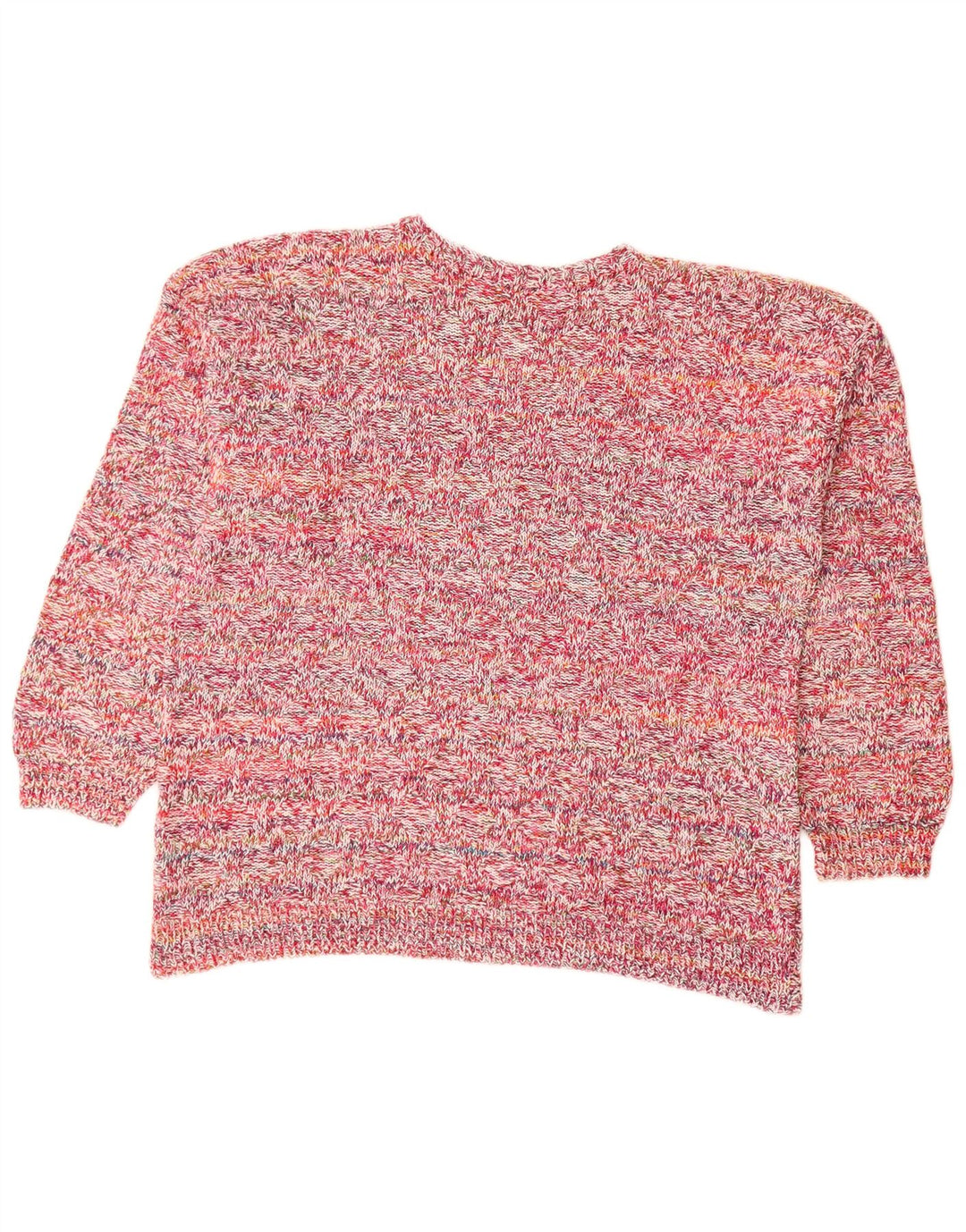 Pulover VINTAGE pentru damă cu gât de barcă, UK 18 XL, roz pete