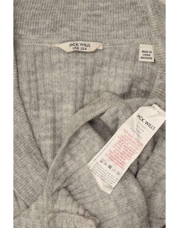 Jack Wills Body cu mânecă lungă pentru femei UK 8 Small Gri Acrilic