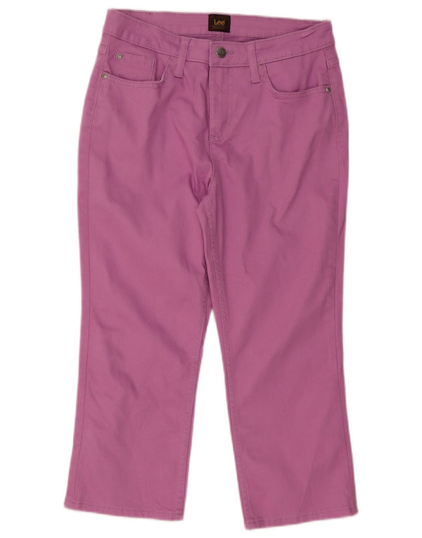 Blugi Capri pentru femei Lee US 6 Medium W30 L22 Purple Bumbac