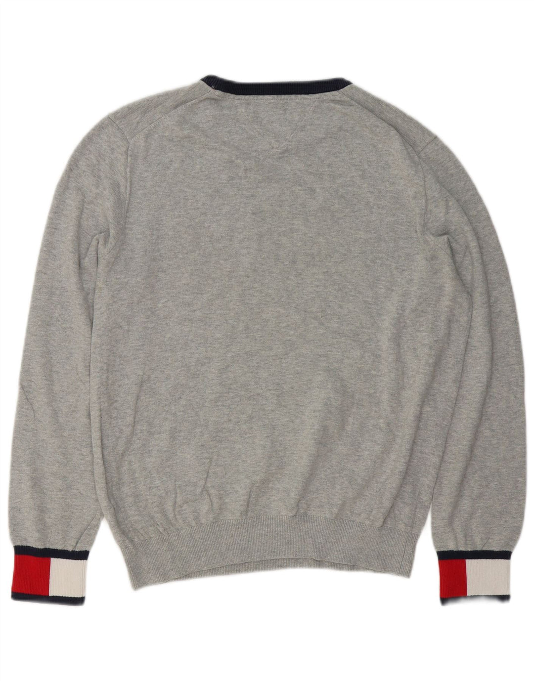 Pulover pentru bărbați TOMMY HILFIGER Pulover cu decolteu rotund, gri mediu