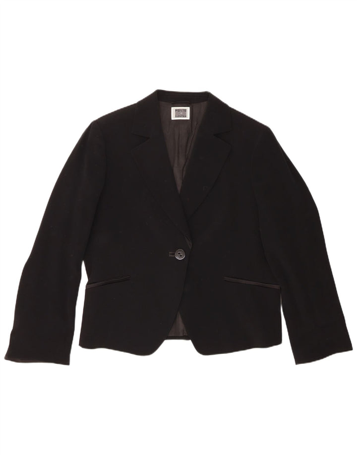 Jachetă blazer pentru femei Perte by Krizia UK 18 XL Triacetat negru