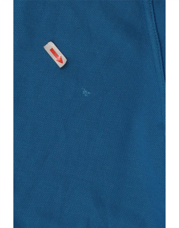Hanorac vintage pentru bărbați cu grafică Jumper mediu albastru bumbac retro