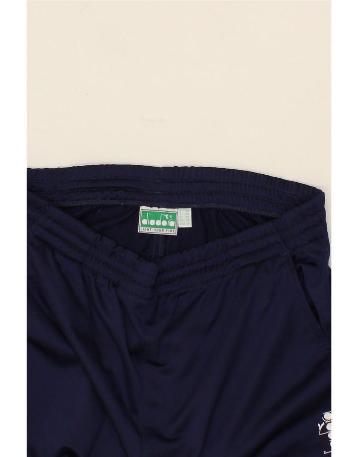 DIADORA Mens Tracksuit Trousers IT 48 Medium Navy Blue Polyester Vintage Diadora and Second-Hand Diadora from Messina Hembry 