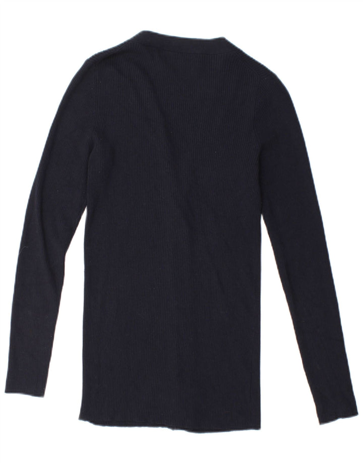 Pulover cardigan pentru femei Zara UK 14 Medium Bleumarin