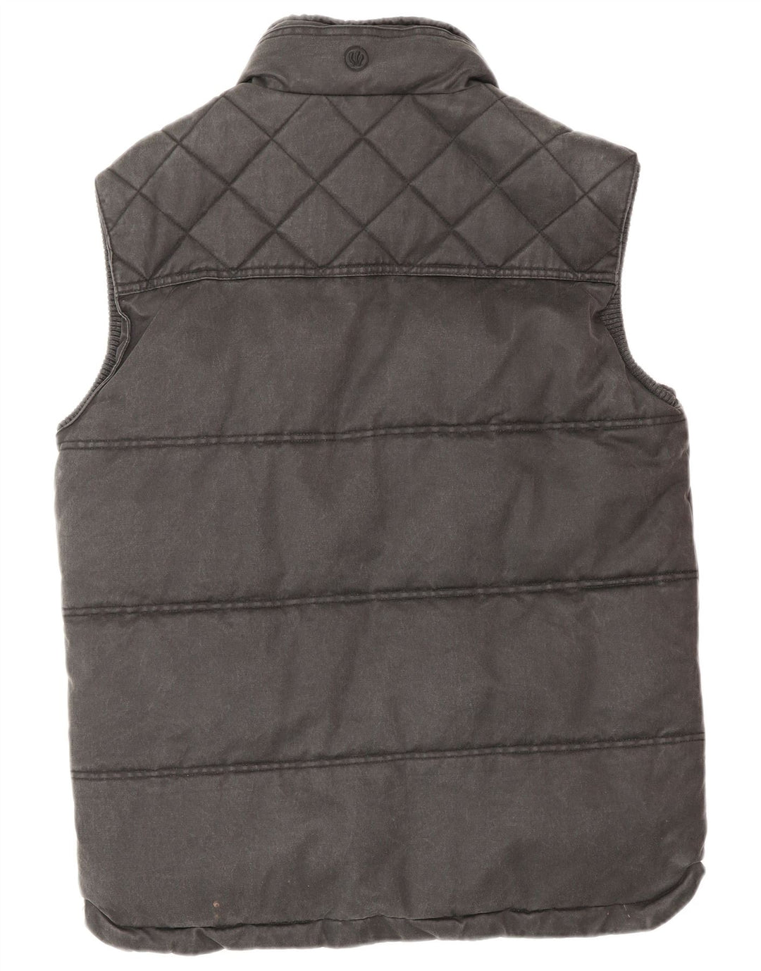 FAT FACE Gilet căptușit pentru bărbați UK 36 Small Grey Bumbac