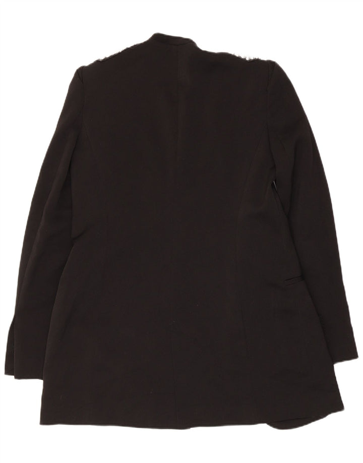 Jachetă Blazer pentru femei deschisă Zara UK 12 Medium Black