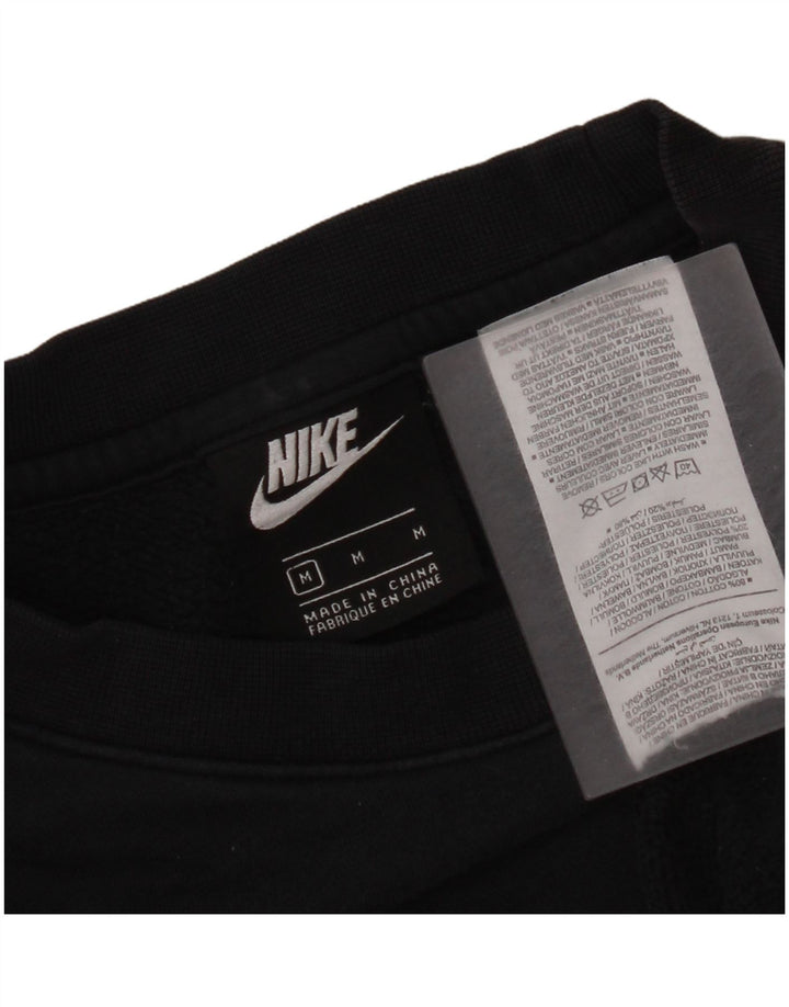 Pulover Nike pentru bărbați, bumbac mediu negru