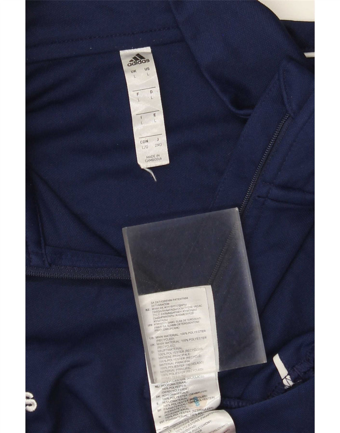 Pantaloni de trening pentru bărbați Aeroready, cu fermoar și gât, pentru bărbați, albastru bleumarin