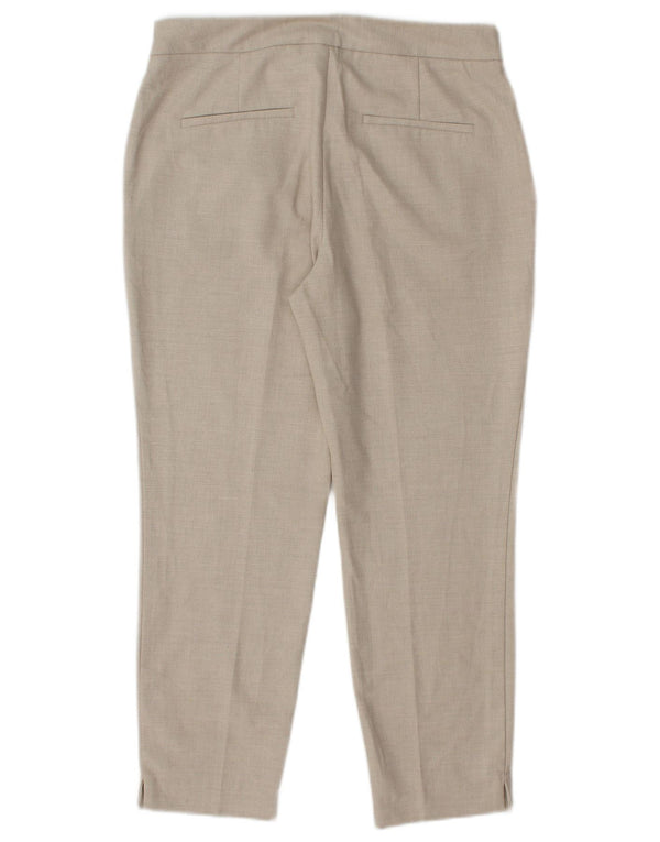 Pantaloni tăiați pentru femei Zara EU 36 XS L26 L24 Bej