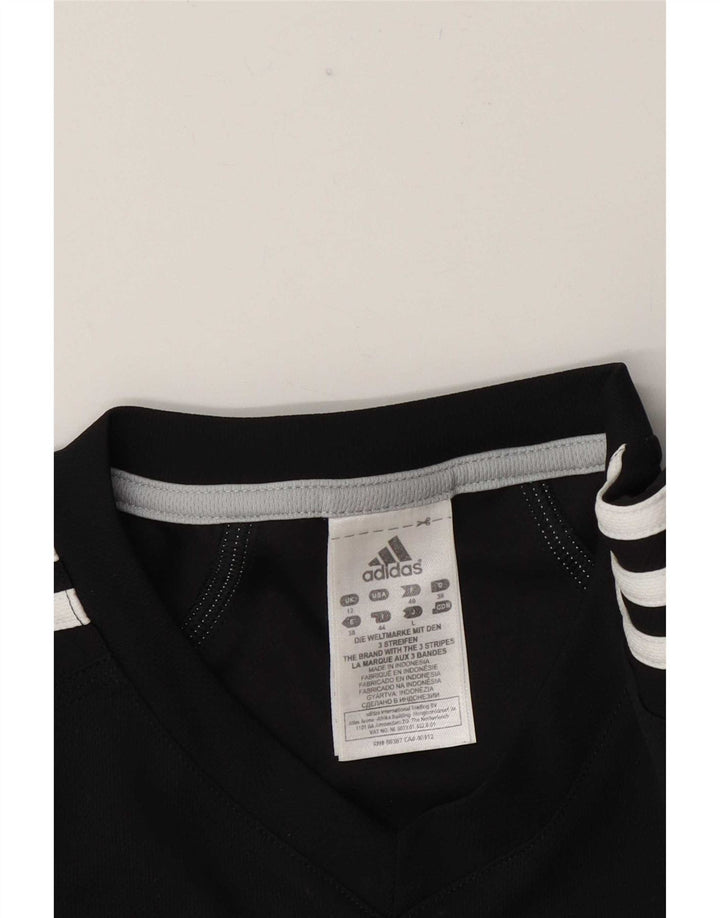 Adidas Womens Response Top cu mânecă lungă UK 12 Medium Black Poliester