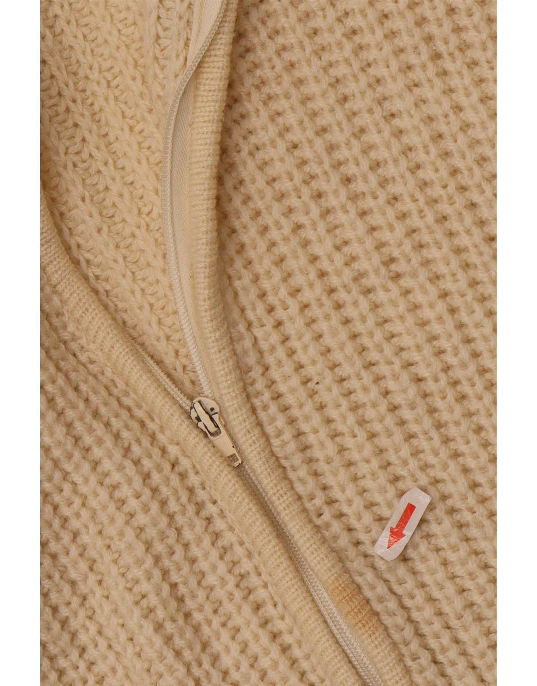 Pulover Cardigan Vintage pentru bărbați UK 38 Bej mediu