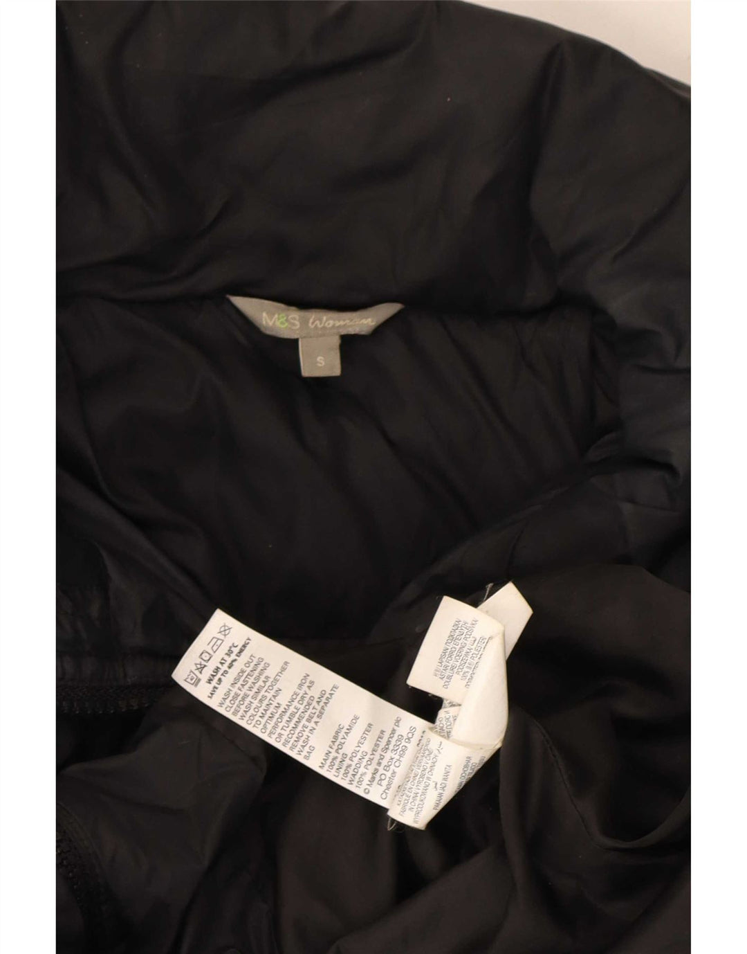 Palton capitonat supradimensionat pentru femei Marks & Spencer UK 10 Mic Negru