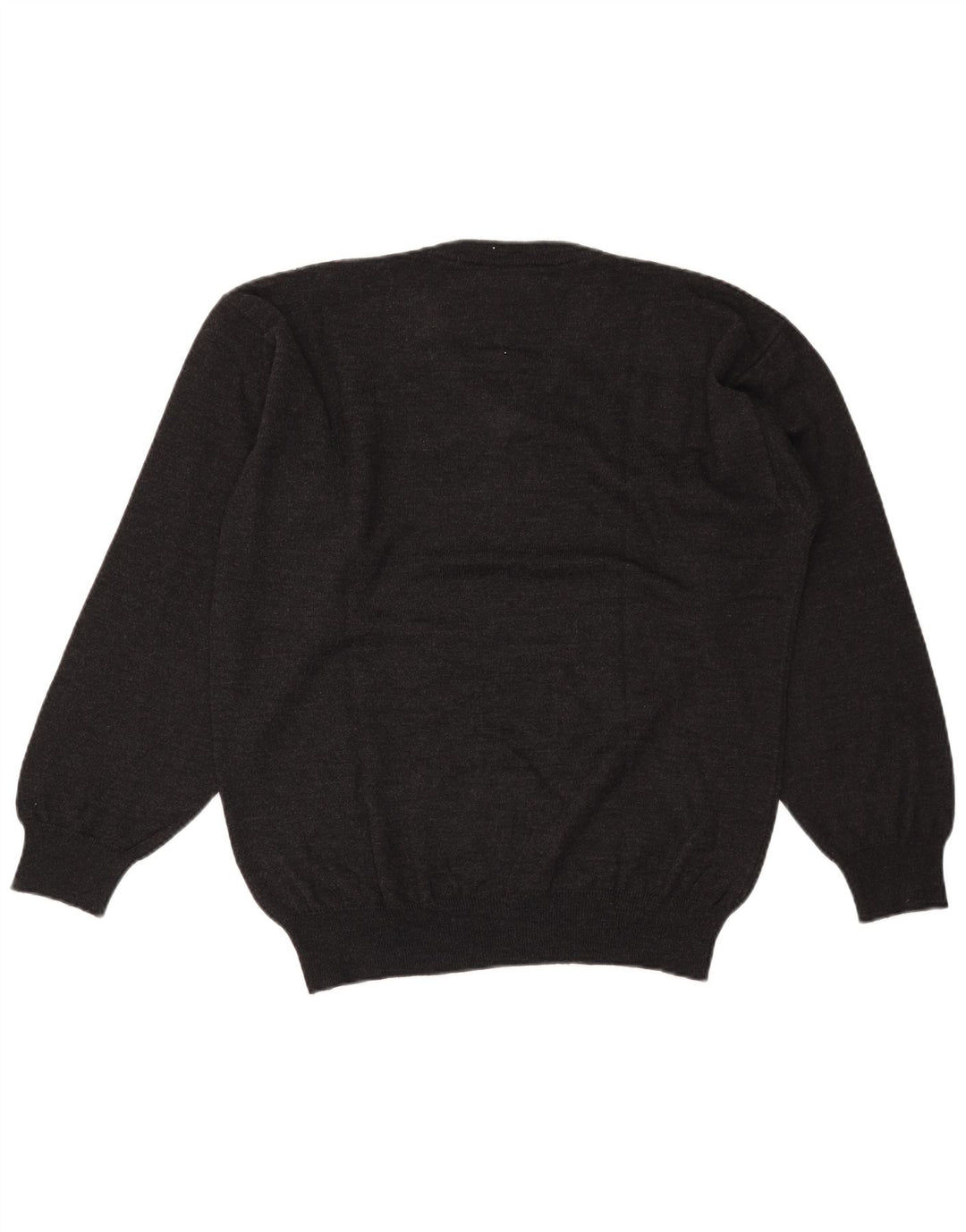 Pulover vintage pentru bărbați cu decolteu în V, XL, gri Argyle/Lână diamant