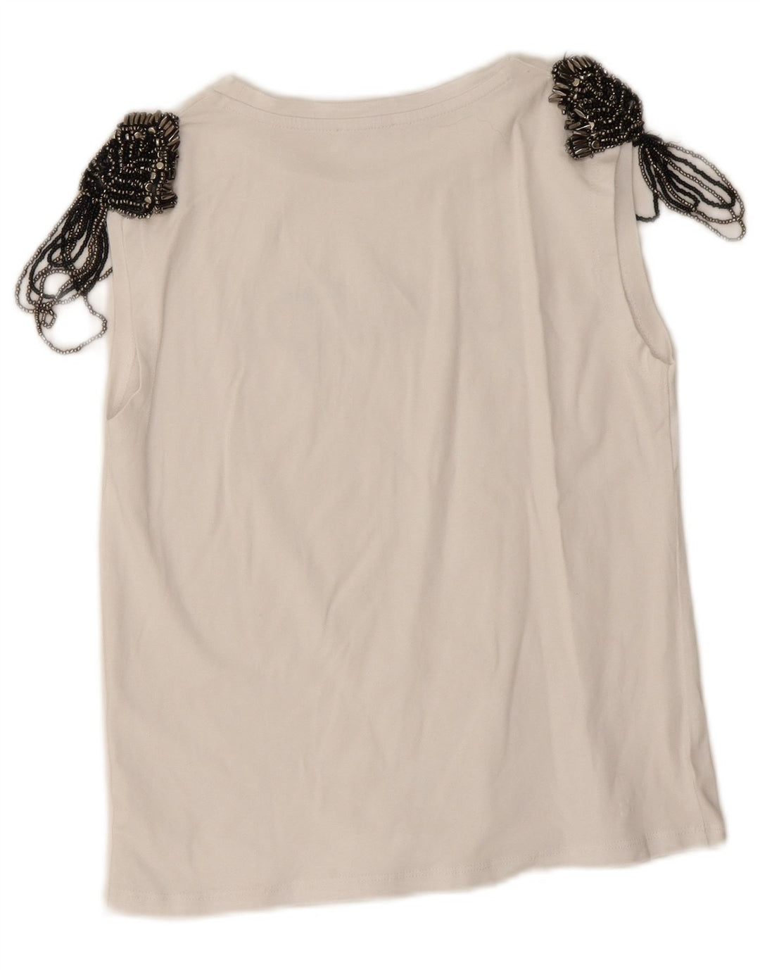 Gaudi Femei Graphic Vest Top UK 10 Small White