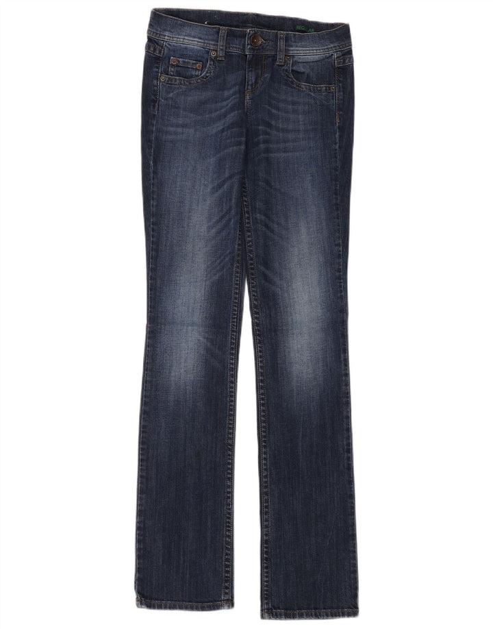 Blugi Benetton pentru femei Bootcut W26 L34 Bumbac albastru