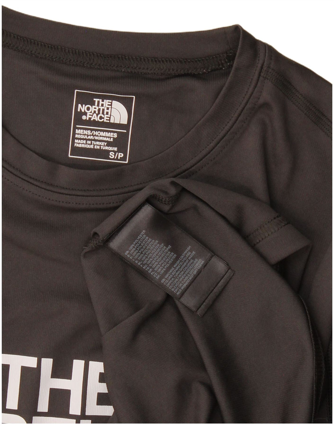 Tricou grafic pentru bărbați The North Face Top mic poliester negru