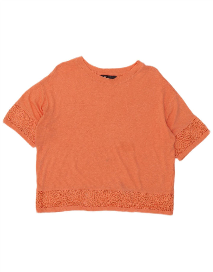 Marks & Spencer pentru femei Crop Tricou supradimensionat Top UK 10 Small Orange