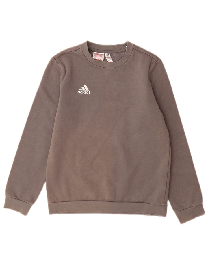 Adidas Băieți Pulover Pulover 9-10 Ani Gri Bumbac